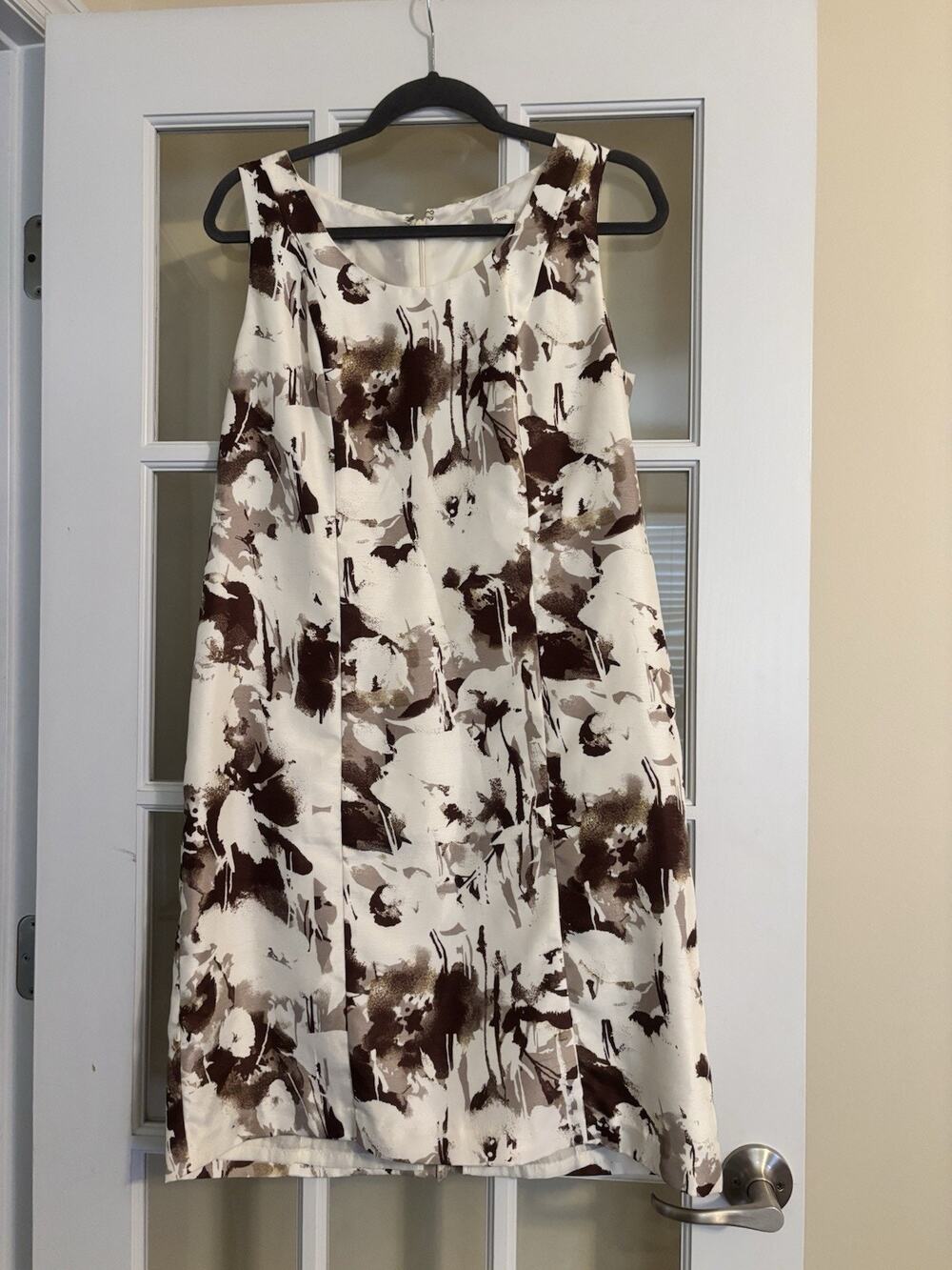 Coldwater Creek Brown Boho Zip Up Dress Size 10